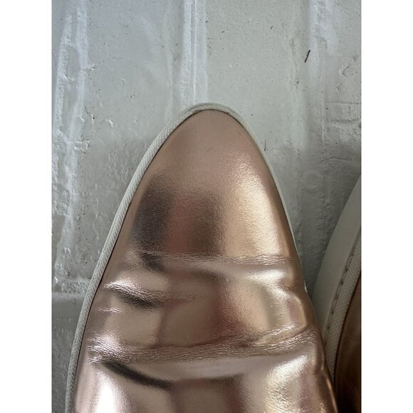 Swear Shoes Womens EU 39 US‎ 8.5 Rose Gold Pointed Toe Metallic Loafer Donna2 - Picture 13 of 16